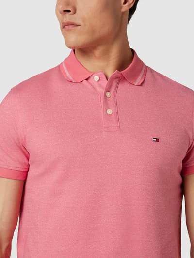 Tommy Hilfiger Poloshirt mit Logo-Stitching Modell 'PRETWIST' Koralle 3