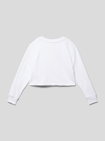 Replay Sweatshirt mit Label-Print Weiß 3