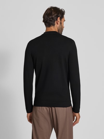 Drykorn Strickpullover aus Merinowolle Modell 'ARWON' Black 5
