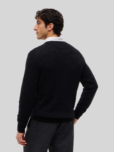 Tommy Hilfiger Regular Fit Pullover aus reiner Schafswolle Black 5