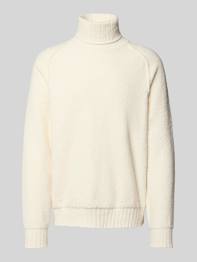 HUGO Regular Fit Rollkragenpullover aus Baumwoll-Mix Modell 'SAN RUDI' Offwhite 2