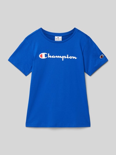 CHAMPION T-shirt met labelprint Koningsblauw - 1