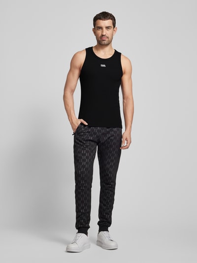 Karl Lagerfeld Tanktop met labelprint Zwart - 1