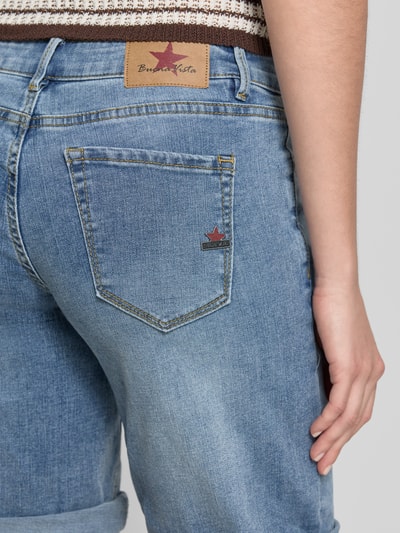 Buena Vista Jeansshorts mit Umschlag Modell 'Italy' Hellblau 3