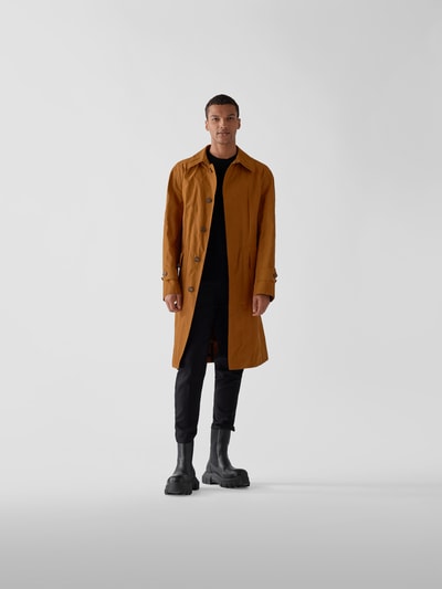 Lardini Trenchcoat mit Pattentaschen Hellbraun 1