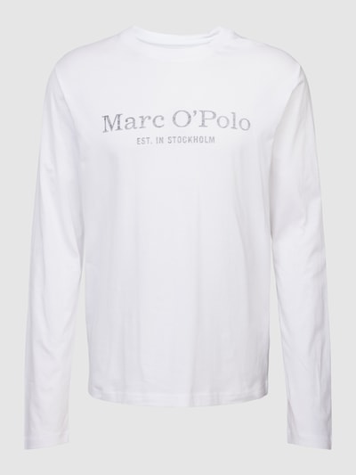 Marc O'Polo Longsleeve mit Label-Print Weiss 2