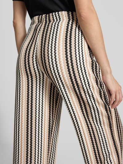 Smith and Soul Spodnie ze wzorem na całej powierzchni i elastycznym pasem Beżowy 3