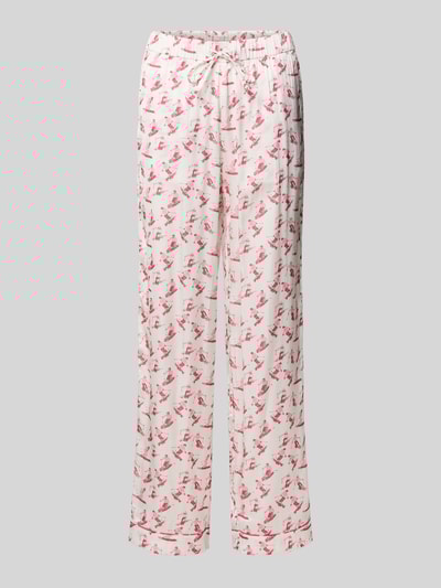 Christian Berg Woman Regular Fit Pyjama-Hose mit Tunnelzug Offwhite 2