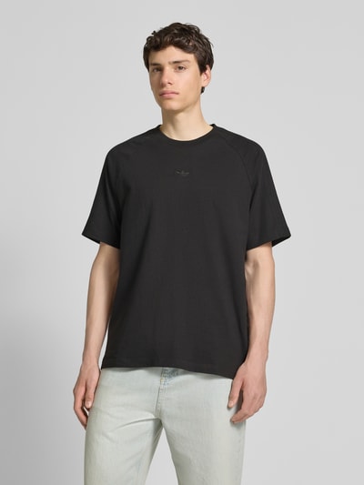 adidas Originals T-shirt met labelstitching Zwart - 4