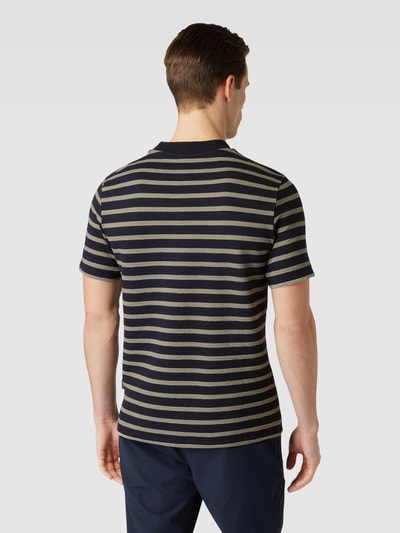 Casual Friday T-Shirt mit Strukturmuster Modell 'Thor' Oliv 5