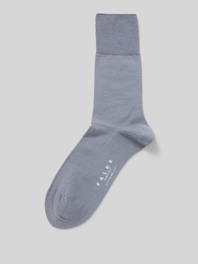 Falke Socken mit Label-Detail Modell 'AIRPORT' Mittelgrau 1