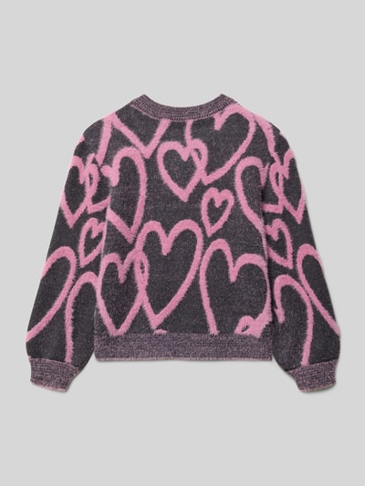 s.Oliver RED LABEL Loose fit gebreide pullover van viscosemix Grafiet - 3