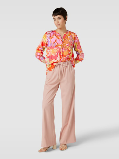 Smith and Soul Blouse met bloemenmotief, model 'New Vince' Oranje - 1