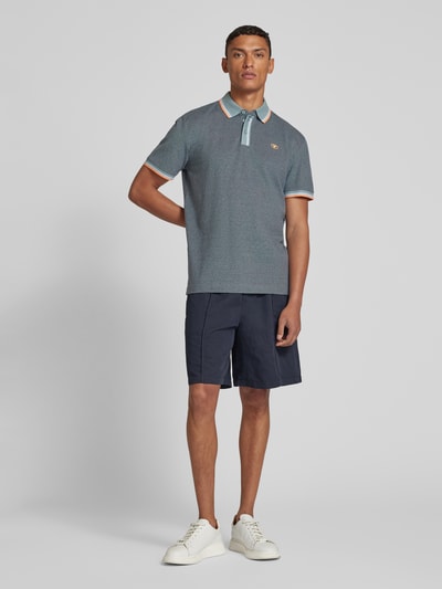 Tom Tailor Regular fit poloshirt met logoprint Antraciet - 1