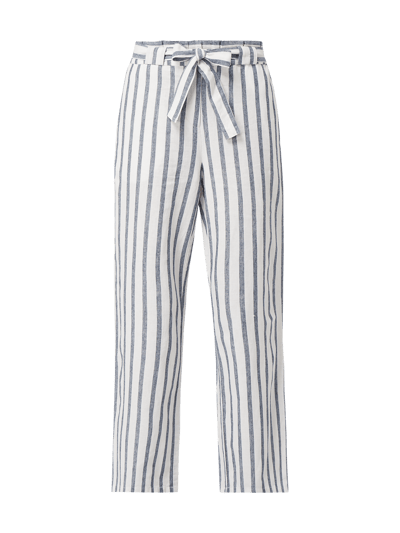 Jake*s Casual Paperbagbroek met streepmotief  Offwhite - 2