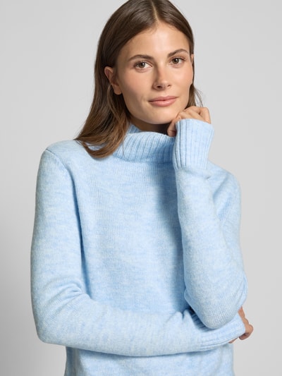 Christian Berg Woman Strickpullover mit gerippten Abschlüssen Hellblau 3