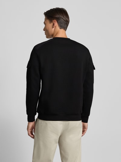 Antony Morato Regular fit sweatshirt met viscose, model 'In' Zwart - 5