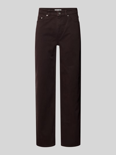 Lacoste Straight leg jeans van puur katoen Chocoladebruin - 2
