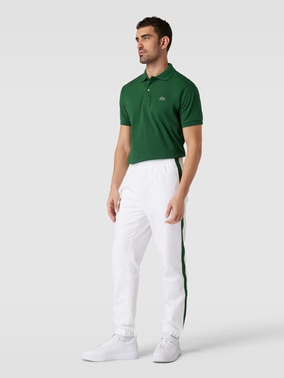 Lacoste Classic fit poloshirt met labeldetail Donkergroen - 1