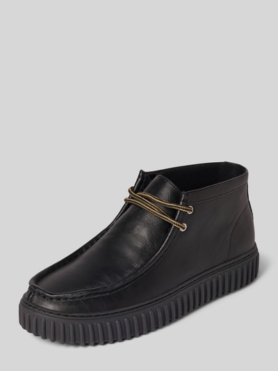 Clarks Boots met profielzool, model 'Torhill Hi' Zwart - 1