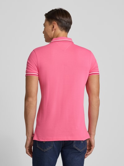 Tommy Hilfiger Regular Fit Poloshirt aus Baumwoll-Mix Altrosa 5