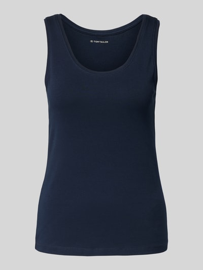 Tom Tailor Regular fit tanktop van katoenmix Donkerblauw - 2