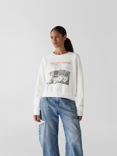 RE/DONE Sweatshirt mit Motiv-Print Offwhite 4