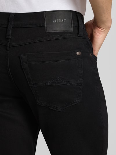 Mustang Straight Fit Jeans aus Baumwoll-Mix mit Viskose-Anteil Black 3