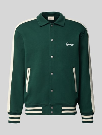 GANT Regular Fit Blouson aus Baumwoll-Mix Dunkelgruen 2