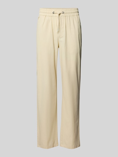 Blend Regular Fit Leinenhose mit Tunnelzug Modell 'BAY' Sand 2