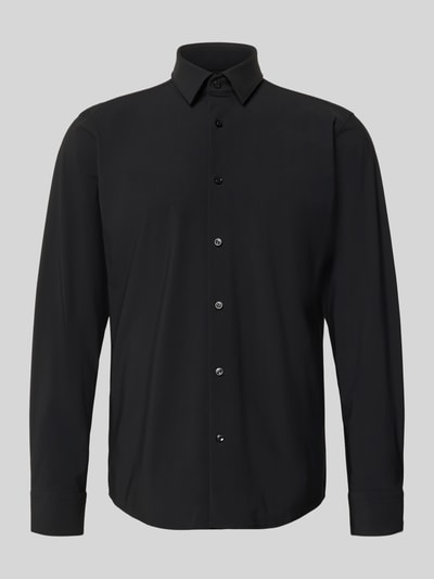 Produktfoto, Regular Fit Businesshemd mit Kentkragen Modell 'JOE' von BOSS, Optik: Unifarben, Materialverarbeitung: Performance-Stretch-Jersey