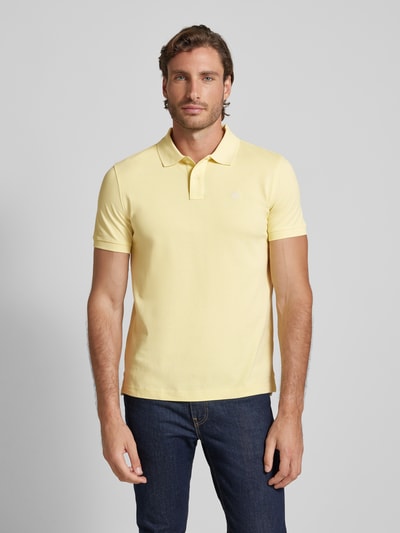 MCNEAL Regular fit poloshirt met labelstitching Lichtgeel - 4