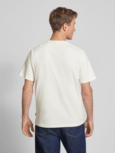 Pepe Jeans T-Shirt mit Label-Stitching Modell 'Connor' Offwhite 5