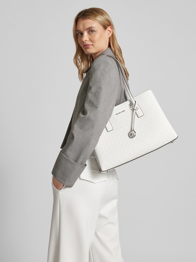 MICHAEL Michael Kors Torba shopper z aplikacją z logo model ‘RUTHIE’ Biały 1