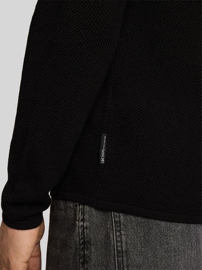Tom Tailor Denim Regular fit pullover van puur katoen Zwart - 3