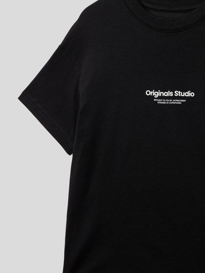 Jack & Jones T-Shirt mit Label-Print Schwarz 2