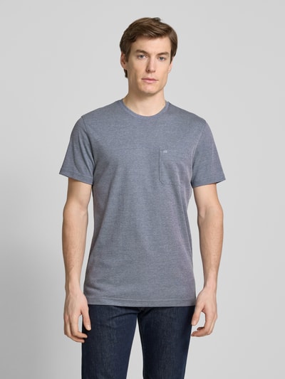 Christian Berg Men T-Shirt mit Brusttasche Jeansblau 4