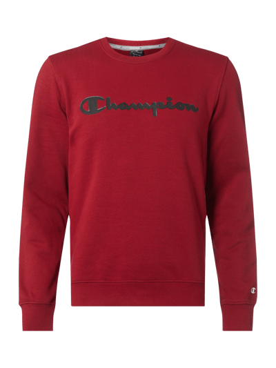 CHAMPION Sweatshirt mit Logo-Stickerei Dunkelrot 1