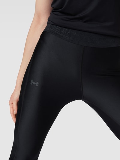 Under Armour Legginsy z nadrukiem z logo Czarny 3