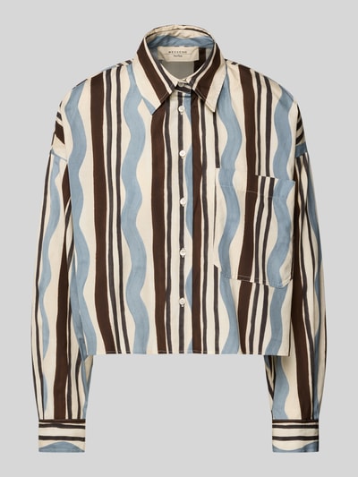 Weekend Max Mara Regular fit blouse met overhemdkraag, model 'RAGTIME' Lichtblauw - 2