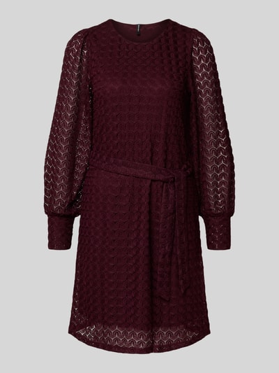 VERO MODA Tailliertes Freizeitkleid in Spitzen-Optik Modell 'BECCA' Bordeaux 2