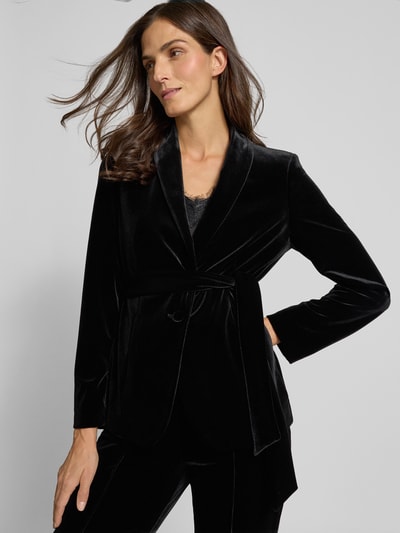 Christian Berg Woman Selection Blazer van fluweel met reverskraag Zwart - 3