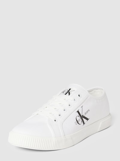 Calvin Klein Jeans Sneakers met labelprint, model 'VULCANIZED' Wit - 2