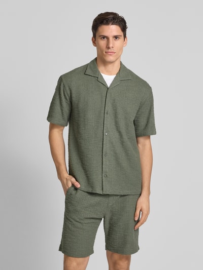 MCNEAL Regular Fit Freizeithemd mit Umlegekragen Modell 'GUSTAV' Khaki 4