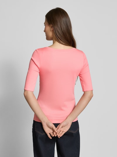 Marc Cain T-Shirt mit Label-Applikation Pink 5