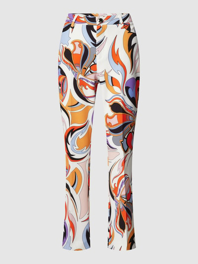 MAC Chino met all-over print, model 'AIDA KICK' Wit - 2