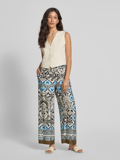 monari Stoffhose mit Tunnelzug Bleu 1