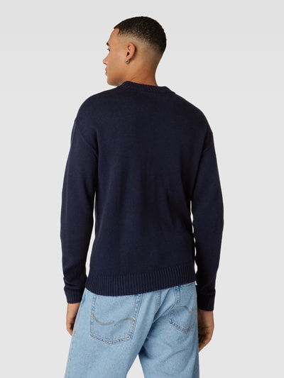 Jack & Jones Gebreide pullover met ronde hals, model 'JACK' Donkerblauw - 5