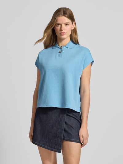 Marc O'Polo DENIM Koszulka polo o kroju regular fit z czystej bawełny Szaroniebieski 4