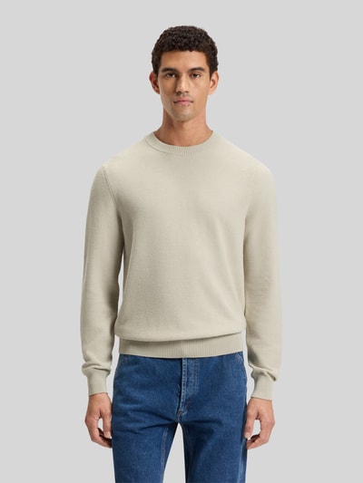 BOSS Orange Regular Fit Strickpullover aus Baumwoll-Kapok-Mix Modell 'KLAPOK' Sand 4